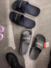 路路佳（loloka）路路佳拖鞋男士高級感厚底防滑不臭夏季家居防滑輕便靜音室外涼拖 深藍色 42-43 曬單實(shí)拍圖