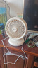 海爾（Haier）桌面循環(huán)扇USB電風(fēng)扇可充電臺式小型風(fēng)扇臺壁兩用大容量電池輕音電扇臥室廣角搖頭掛壁扇 【左右搖頭】普通款LSF-CE101(W) 曬單實拍圖