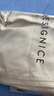迪賽尼斯（DESIGNICE）2024年秋季新款通勤風(fēng)寬松純棉闊腿褲米白高腰牛仔褲女 米白 M 曬單實(shí)拍圖