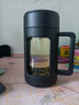 GIANXI高硼硅耐高溫玻璃杯夏季雙層防摔水杯帶茶隔節(jié)日禮物 430ml 曬單實(shí)拍圖