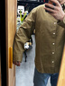 Levi's【商場同款】李維斯工裝巴恩風(fēng)男士新款雙馬刺繡襯衫A8643 棕色 L 曬單實(shí)拍圖