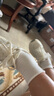 妮輕襪子女純棉春夏防臭襪月子襪堆堆襪女士中筒襪女襪*6均碼 曬單實(shí)拍圖