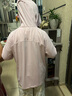 蕉下兒童防曬服外套披風(fēng)男女童涼感透氣防曬AL413月檀粉 140 曬單實(shí)拍圖