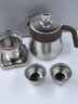 蒂戈羅菲鹿島純鈦燜茶壺茶具套裝新款大容量鈦壺茶壺泡茶家用辦公一壺四杯 淺倉(cāng)銀【至臻禮盒套裝】贈(zèng)茶承 曬單實(shí)拍圖