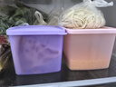 特百惠（Tupperware）冷藏800ml*4保鮮盒蔬菜水果收納盒食品級密封冰箱儲物盒 彩色蓋 曬單實拍圖