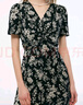 歌莉婭碎花連衣裙女夏2025新款法式獨(dú)特漂亮扭結(jié)小裙子1E4L4K3R0 83D黑底米白山茶花印花 L 曬單實(shí)拍圖