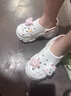 安尚芬孕婦防滑洞洞鞋女款沙灘足弓支撐eva防臭厚底包頭涼鞋夏季外穿女 白藍(lán)【西高地】 36 -37【標(biāo)準(zhǔn)碼】內(nèi)長240MM 曬單實拍圖