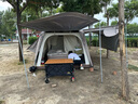 THE STRONG諾亞舟9戶外露營帳篷防暴雨過夜防曬遮陽裝備 卡其涂銀常規(guī) 拓展版 曬單實拍圖