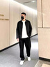 才俏夾克男男士夾克外套男上衣翻領(lǐng)夾克潮流穿搭抗皺行政夾克春秋 行政風(fēng)范-黑色  L 建議(110-130斤) 曬單實(shí)拍圖