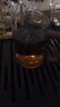 青蘋果（QINGPINGGUO） 玻璃杯帶把手耐高溫待客泡茶杯子牛奶杯家庭喝水杯家用水杯套裝 【胡桃木把】直升杯x6+金把盤+架 曬單實(shí)拍圖