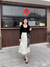 AIGOUGRT長袖連衣裙女2025春秋季新款女子法式名媛長袖提花金絲絨裙子秋天 圖片色 L 曬單實拍圖