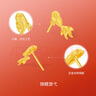 周六福（ZLF）黃金耳飾女款足金如意錦鯉新中式小金魚(yú)耳釘 計價(jià)T 2.47g 曬單實(shí)拍圖