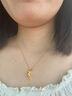 CRD克徠帝黃金項鏈馬上有錢足金999套鏈空心5G送女友節(jié)日禮物 6.5g 曬單實拍圖
