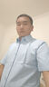 羅蒙短袖襯衫男2025春夏季薄款抗皺免燙上班工裝襯衫青年男白襯衣 藍(lán)色短袖 1件 XL 40碼 120-135斤 曬單實(shí)拍圖