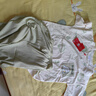 浪莎（LangSha）【100%棉】女士睡衣女夏季純棉短袖七分寬松家居服可外穿綠色 曬單實(shí)拍圖
