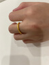 中國黃金（CHINA GOLD）櫻花黃金戒指女足金古法素圈對戒婚戒七夕情人節(jié)禮物送女友老婆 9#櫻花戒指約1.1g*甄選禮盒 曬單實(shí)拍圖