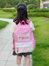 GERM芭比書(shū)包初高中大學(xué)生女孩大容量電腦包通勤旅行包休閑雙肩背包 淡粉【可放14寸筆記本】 曬單實(shí)拍圖