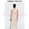 UR2025夏季新款女裝休閑簡(jiǎn)約百搭無(wú)袖長(cháng)裙連衣裙UWB750002 裸杏色 XL 曬單實(shí)拍圖