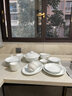 以辰景德鎮(zhèn)家用高白瓷餐具套裝釉下彩新款高顏值碗盤喬遷碗碟套裝禮品 【高白瓷】配斗笠大湯碗 39件套 曬單實拍圖