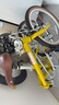 大行（DAHON）20寸鉻鉬鋼7速男女式學(xué)生復(fù)古單車HAC072 黃色 曬單實(shí)拍圖