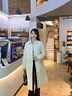 波司登（BOSIDENG）2025新款輕薄90鵝絨服女長款小香風(fēng)菱格襯衫領(lǐng)保暖外套B250134188 柔光淺米|8F29 S 160/84A 體重約100-110斤 曬單實(shí)拍圖
