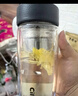 希樂玻璃杯雙層玻璃水杯高顏值男士商務(wù)辦公茶水分離杯便攜泡茶杯子 曬單實(shí)拍圖