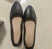 紅蜻蜓閏月女單鞋25春季女鞋黑色粗跟通勤小皮鞋工作鞋WJB15816 黑色 39 曬單實拍圖