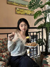 乖甜星微透防曬蝴蝶開衫女夏季薄款長袖罩衫上衣薄款防曬外套休閑外搭 白色【單件開衫外套】 S 【80-95斤】 曬單實(shí)拍圖