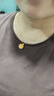 中國黃金（CHINA GOLD）足金牡丹富貴花黃金項鏈生日禮物送媽媽婆婆長輩走心實用 【花開富貴】足金吊墜+K金鏈 曬單實拍圖