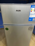 奧克斯小冰箱家用小型迷你冷藏冷凍兩用出租房宿舍用節(jié)能省電寢室辦公室電冰箱 【熱賣款 升級(jí)凈化去味】22A126DW銀 曬單實(shí)拍圖