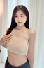 浪莎無肩帶內(nèi)衣女胸罩薄款透明肩帶小胸聚攏美背2025新款吊帶裙專用 粉底液膚 M （適合75AB） 曬單實(shí)拍圖