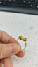 中國黃金（CHINA GOLD）黃金戒指女款公主蝴蝶結(jié)戒指足金愛心指環(huán)戒指送女友老婆生日禮物 約1.2g_16#_公主請留步 曬單實拍圖