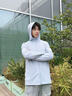 名創(chuàng)優(yōu)品（MINISO）防曬衣男款夏季冰絲涼感戶外釣魚服upf200+高倍防曬服 冰霧藍(lán) XL 曬單實(shí)拍圖