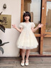 女童禮服輕奢小眾高端兒童生日鋼琴演出服洋氣花童婚禮走秀蓬蓬裙 6618香檳色+皇冠 120 曬單實拍圖