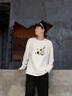 名創(chuàng  )優(yōu)品（MINISO）重磅長(cháng)袖t恤男2025秋季新款純棉男裝寬松設計感小狗趣味潮流上衣 【220G重磅】白色(mt西高地) XL /180(不起球不掉色) 曬單實(shí)拍圖