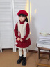 G.DUCKKIDS小黃鴨拜年服女童連衣裙冬季兒童過(guò)年喜慶裙子女寶寶冬裝新年衣服 毛衣裙子套裝 110 建議4~5歲【100-110cm】cm 曬單實(shí)拍圖