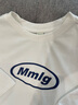 MMLG【明星同款】87mm 7A抗菌純棉短袖T恤女夏季新款韓系體恤情侶上衣 白色 S 曬單實(shí)拍圖