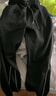 POUM美式運動褲子男士夏薄款潮牌寬松直筒衛(wèi)闊腿褲CK328黑色L 曬單實拍圖