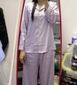 貓人冰絲睡衣女士長袖夏薄款春秋款涼感高級感簡約舒適家居服裸感套裝 檸檬綠 【涼感冰絲 順滑細膩】 L 【推薦165-170cm/110-130斤】 曬單實拍圖
