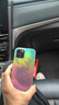 福順奢適用蘋果16promax手機(jī)殼鐳射漸變羽毛彩鍍iPhone15plus磁吸14透明全包防摔保護(hù)套13pro高級(jí)男女款 大孔透明【鐳射漸變羽毛】 iPhone 12 Pro 曬單實(shí)拍圖