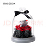 RoseBox永生花玫瑰花舉心熊禮盒情人節生日禮物紀念日送女生朋友老婆實(shí)用 曬單實(shí)拍圖