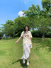 哈魯?shù)厦朗綇凸舙olo領韓版寬松百搭翻領短袖女正肩學院風半袖上衣設計感 杏色 M （85-110斤） 曬單實拍圖