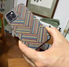 卡西奇新款凱夫拉碳纖維紋磁吸適用蘋(píng)果16pro手機殼iphone15promax磨砂膚感超薄防摔14pro/16復古高級感 凱夫拉紋【圣托里尼蘭-藍色】磁吸+磨砂碳纖維防指紋 iPhone 15 曬單實(shí)拍圖