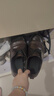VOLO犀牛男鞋商務(wù)休閑皮鞋男士一腳蹬套腳鞋子厚底 黑色 42  曬單實拍圖