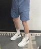 Diggorl小白鞋男新款時尚男女情侶款增高板鞋男潮流百搭厚底休閑鞋男 黑皮尾（鼎級版） 41 曬單實拍圖