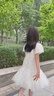 G.DUCKKIDS女童連衣裙夏季2025新款洋氣夏裝童裝小女孩旗袍公主裙兒童裙子夏 米白色 120 cm 曬單實拍圖