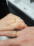 中國黃金China Gold一鹿有你情侶黃金戒指一對求結婚對戒情人節禮物送女友老婆生日 足金麋鹿情侶戒指【刻字】 曬單實(shí)拍圖