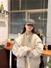 衣然呈品夾克男女美式vibe飛行員寬松潮流棒球服高街百搭衣服春秋季外套男 灰色 XL【建議120-140斤】 曬單實(shí)拍圖
