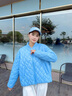 波司登（BOSIDENG）2025新款女短款90絨時尚輕暖羽絨服B250135306 風(fēng)鈴淡藍(lán)|5A05 S 160/84A 【體重約110-125斤】 曬單實(shí)拍圖