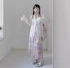 花語(yǔ)志襯衫女上衣外套防曬衫夏季2025新款法式高級(jí)感長(zhǎng)袖開衫白襯衣v領(lǐng) 綁帶V領(lǐng)喇叭袖開衫【白色】 M 【建議90-108斤】 曬單實(shí)拍圖